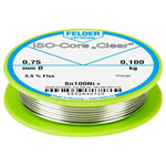 Felder 5552940710 ISO-Core Solder: Lead-Free Clear Flux 0.75mm 100g