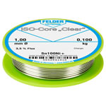 Felder 5552941010 ISO-Core Solder Reel Sn9925Cu07 Lead-Free 1 mm 0.1 kg