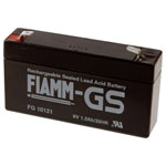 Fiamm FG10121 VRLA Battery 6V 1.2Ah AGM Maintenance-Free Low Self-Discharge