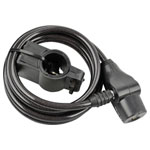 FISCHER 85849 Steel Cable Lock Black Key Lock 1 piece Durable Security