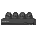 Foscam FNA108E-T4-2T IP-CCTV Set 4K 8-Ch PoE Cameras 2TB Storage