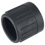 Fränkische Rohrwerke 25996050 Endtulle Polyolefin Black UV-stable 1piece