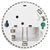Gloria 002518.5000 R1 Smoke Detector Battery-Powered Ø100x33mm EN14604
