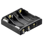 Goobay 12468 Battery Tray 4x AAA Solder Lug 52x49x13 mm