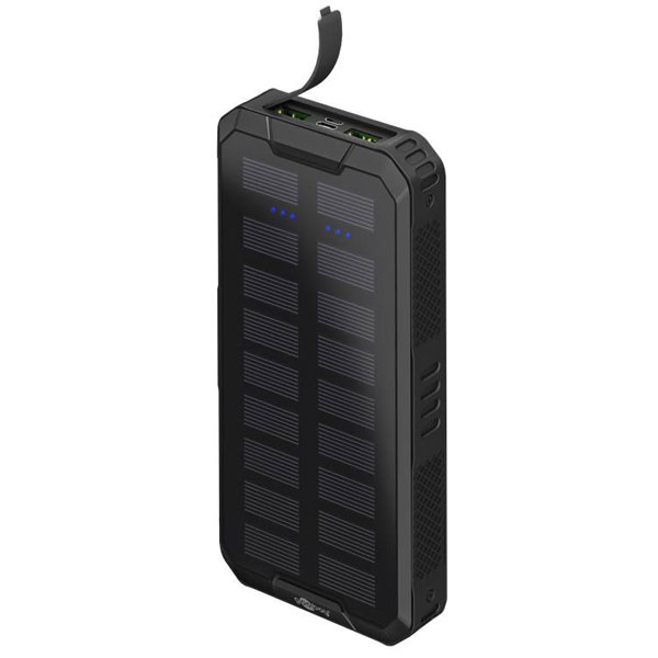 Goobay 53934 Solar Power Bank 20000mAh LiPo Black Fast Charging Co...
