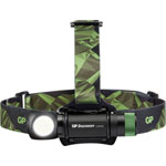 GP Discovery GPDISHLCH35BL131 600 Lumen Headlamp, IPX4, Aluminium, USB Charge