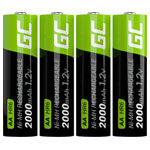 Green Cell GR02 AA NiMH Rechargeable Battery 2000mAh 4 Pieces 1.2V Durable