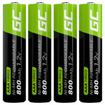 Green Cell GR04 Rechargeable AAA Battery NiMH 800 mAh 1.2V 4 Pieces