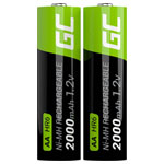 Green Cell GR06 HR6 AA Rechargeable Battery NiMH 2000mAh 1.2V 2 Pieces