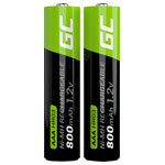 Green Cell GR08 Rechargeable AAA Battery 800mAh 1.2V NiMH 2Pieces