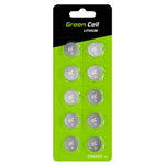 Green Cell XCR01 Battery CR2032 3V 220mAh 10 Pieces Lithium Button Cell