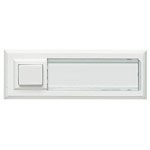 Grothe 51015 Combilux Bell Button with LED Nameplate White Weather-Proof