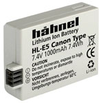Hähnel10001789 HL-E5 Camera Battery 7.4V 1000mAh Protects & Lasts
