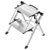 Hailo 4310-100 MK80 Step Stool 244 cm Height Silver/Black 3.6 kg