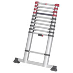 Hailo 7113-111 T80 FLEXLINE Aluminium Telescopic Ladder 3.95m Silver
