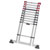 Hailo 7113-111 T80 FLEXLINE Aluminium Telescopic Ladder 3.95m Silver