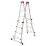 Hailo 7516007 M80 Ladder 4.70m Aluminium Safety Joints 12.7kg