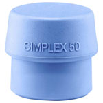 Halder 3201.050 SIMPLEX Replacement Head Soft TPE-65 Shore A Blue 90g