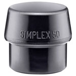 Halder 3202.050 Simplex Replacement Head Semihard 95 Shore A Rubber