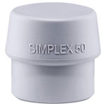 Halder 3203.050 SIMPLEX Replacement Head Semihard 85g Grey No Abrasion