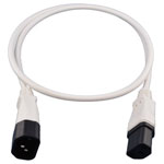 HAWA R772 C13/C14 Cable White 1m Extends Cold-Device Connections