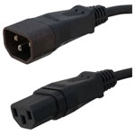 HAWA R775 C13/C14 Cable Black 3.00m Extends Cold-Device Connections