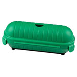 Heitronic 21050 Socket Cube Green Protects Cables Outdoor Safe