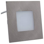 Heitronic 27693 LED Recessed Light 2W Monochrome Stainless Steel
