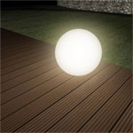 Heitronic 35420 Boule Solar Sphere Light LED 0.2W White Decorative