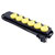 Heitronic 45059 Salamandra 6-Way Black/Yellow Power Strip with Child Safety