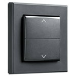 Homematic IP 156171A0 IP Rocker Switch Anthracite 55-Format Tool-Free Install