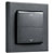 Homematic IP 156171A0 IP Rocker Switch Anthracite 55-Format Tool-Free Install