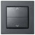 Homematic IP 156171A0 IP Rocker Switch Anthracite 55-Format Tool-Free Install