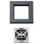 Homematic IP 156171A0 IP Rocker Switch Anthracite 55-Format Tool-Free Install