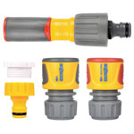 Hozelock 100-100-240 Nozzle Sprayer & Connector Set for Diameter19mm Hoses