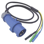 HT Instruments 2009660 BMA-32 Test Lead Adapter CEE-32A 3-Pin Blue