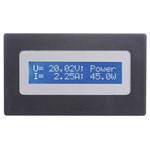 H-Tronic 1190070 Panel Meter: 0–40 V DC 2-Line LC Display -20 to +20 A