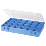 Hünersdorff 611900 Assortment Box 24 Compartments Transparent Lid