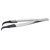 Ideal Tek 7CFR.SA.1.IT Tweezers ESD Safe, Curved, Carbon-Fibre, 130mm