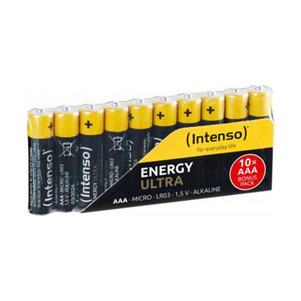 Intenso 7501910 Energy-Ultra AAA Batteries 1.5V 10 piece High Reli...