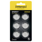 Intenso 7502426 Button Cell CR2025 3V 6-Pack 160mAh Lithium Batteries