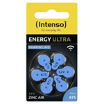Intenso 7504446 Energy Ultra Hearing Aid Batteries PR44-675 6 Pack