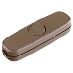 interBär 5055-009.01 Pull Switch Brown Off/On 3A Silver-Plated Contacts