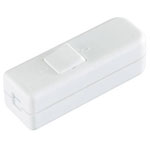 interBär 8006-008.01 Pull Switch White Off/On 6A Halogen Lamp Compatible
