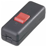 interBär 8010-004.01 Pull Switch Black/Red 2x Off/On 10A Strain Relief