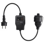 interBär 8813-004.01 Twilight Switch Black 230V Dusk/Dawn Timer