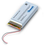 Jauch Quartz 247560 LP502030JH LiPo Battery 3.7V 260mAh Prismatic Cable