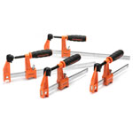 JORGENSEN 2391335 Steel Bar Clamp Set Medium Duty 4PK 15cm/30cm