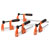 JORGENSEN 2391335 Steel Bar Clamp Set Medium Duty 4PK 15cm/30cm
