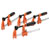 JORGENSEN 2391335 Steel Bar Clamp Set Medium Duty 4PK 15cm/30cm